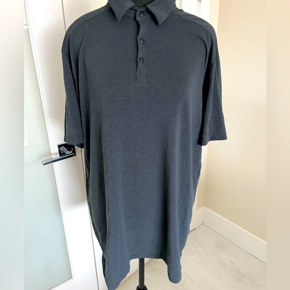 MEC All Day Essentials Polo Tee - Men's in large, light black
